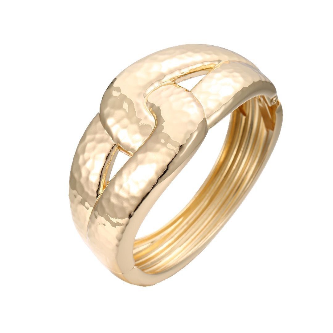 Women bracelet jewelry 18K golden plated chunky hand/wrist bracelet jewelry fashion accessories for women/lady/female gift for her