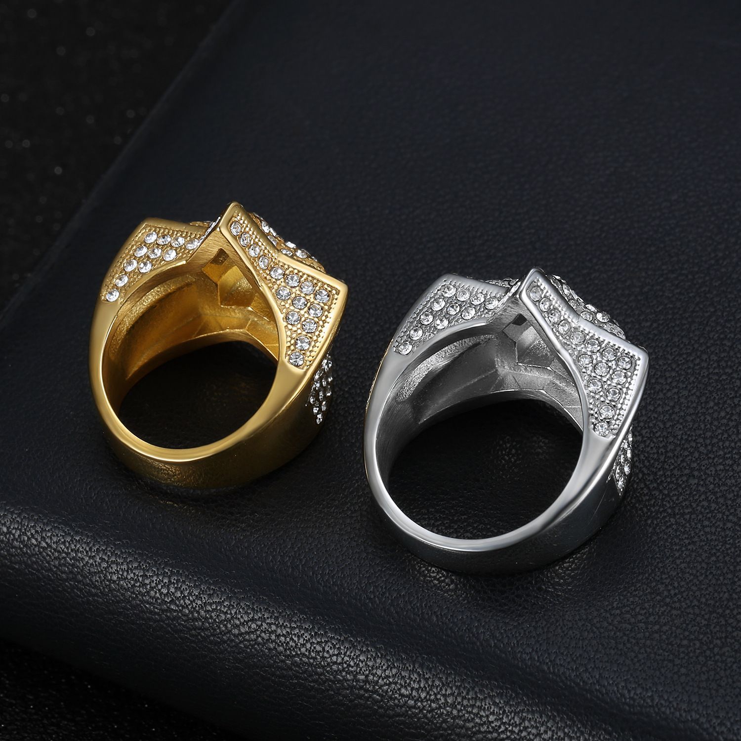Rapper hip hop rings men/man,ice out bling bling ring for men, star shape ring for men body jewelry fashion accessories for men/women