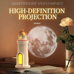 Earth projector LED light smart night light tower light for home, decorative lamp for bedroom,living room, rechargeable light