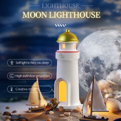 Earth projector LED light smart night light tower light for home, decorative lamp for bedroom,living room, rechargeable light