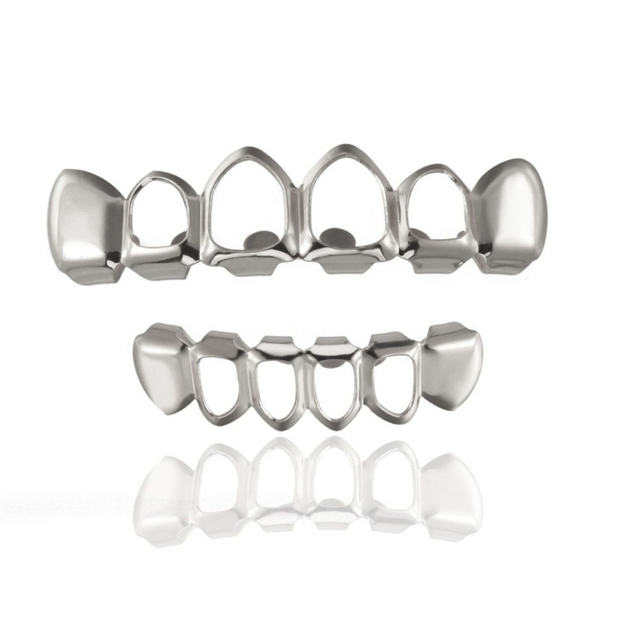 tooth/teeth grillz cap hollow tooth cap grillz for men/women top and bottom teeth caps cosplay jewelry halloween teeth grillz body jewelry fashion accessories halloween gifts for friend