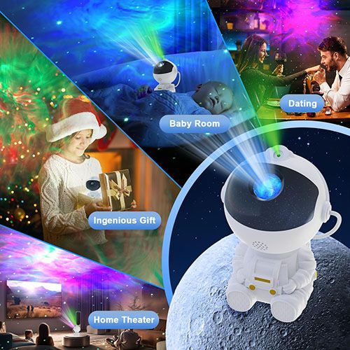 Novelty Lighting Astronaut Galaxy Star Light Night Projector Starry sky light Nebula Ceiling LED Lamp with Remote,Christmas & Birthdays Gift, Decorative light for bedroom, kids room, party, car