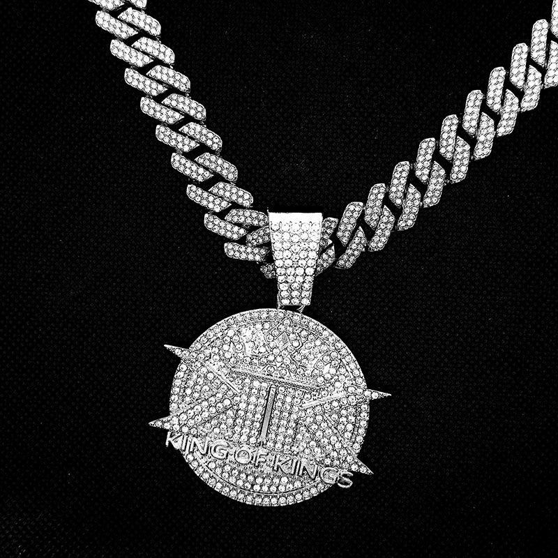 Modi Bling Rapper Best price for Luxury Ice Necklace Miami Cuban Link Chain with King of ...