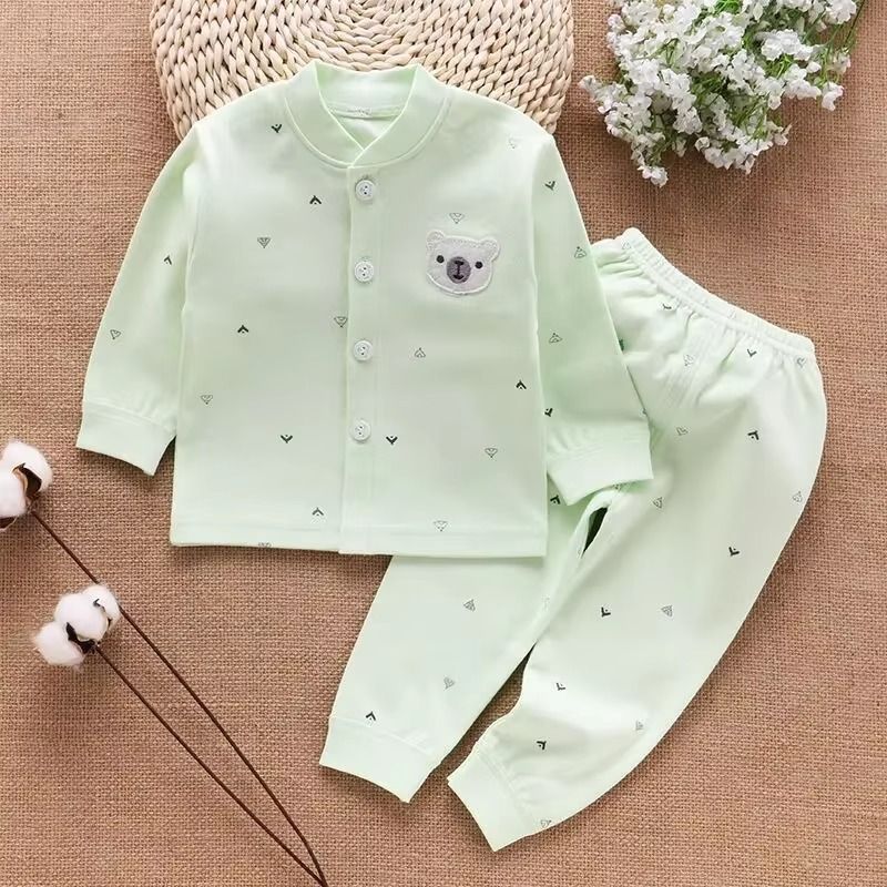Baby Clothes Underwear Kids Tops Pants Newborn Pajama Suit Home 100% Cotton Sets Boy Girls Warm Autumn Children's Clothing