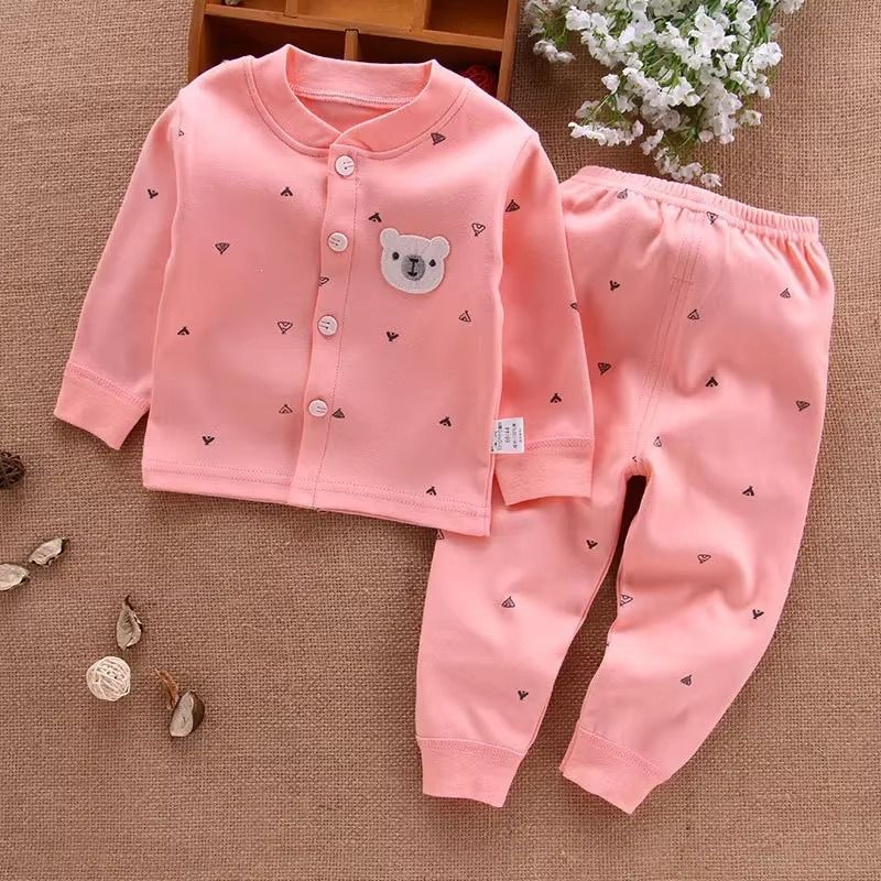 Baby Clothes Underwear Kids Tops Pants Newborn Pajama Suit Home 100% Cotton Sets Boy Girls Warm Autumn Children's Clothing