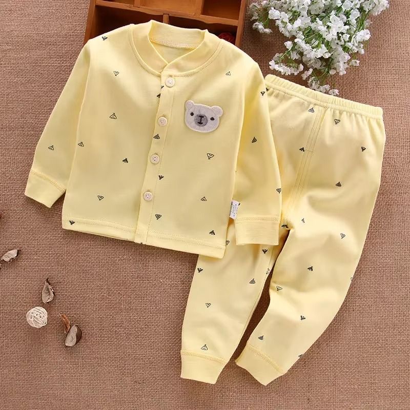 Baby Clothes Underwear Kids Tops Pants Newborn Pajama Suit Home 100% Cotton Sets Boy Girls Warm Autumn Children's Clothing