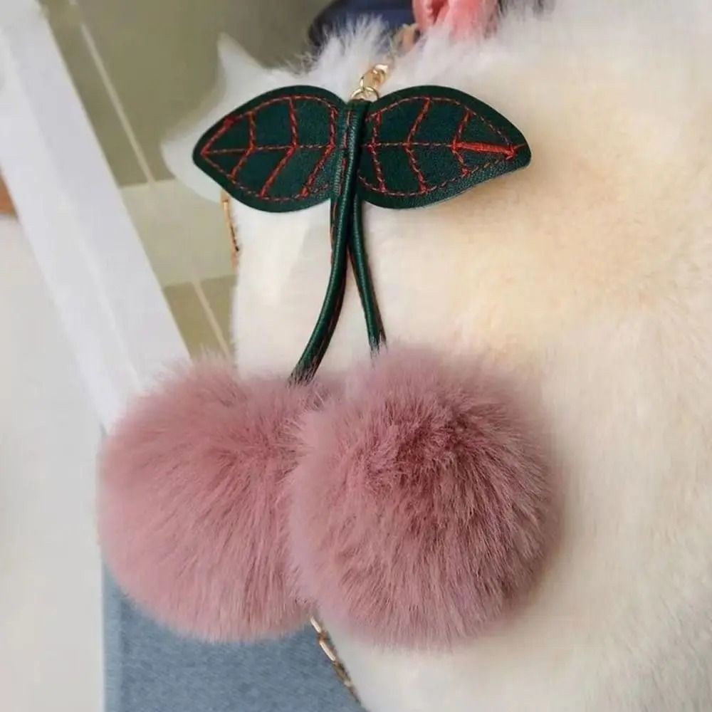 Fashion All Cute Cherry Girl Plush Tote Bag Female Plush Shoulder Handbag Bag Crossbody Winter Girls Canvas Single Autumn