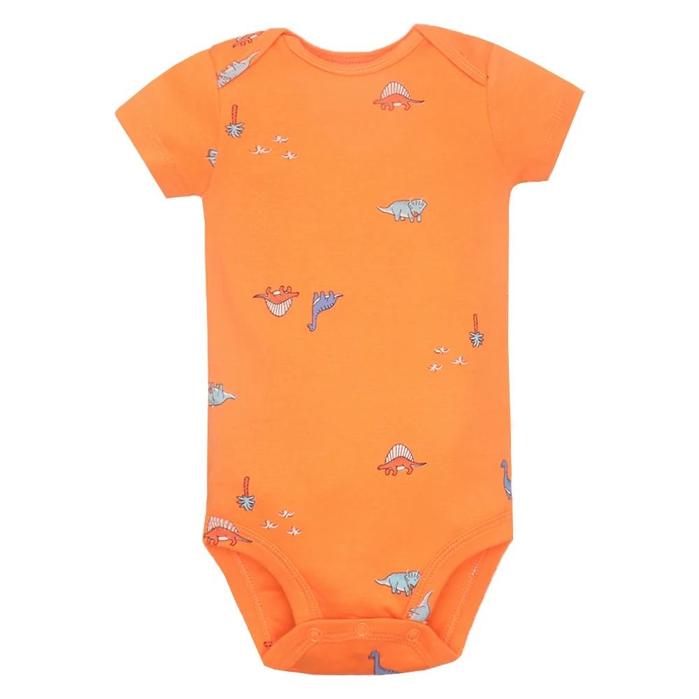 5Pcs/lot Baby Boys Romper Fashion Soft Cotton Summer Clothes Infant Jumpsuit Cartoon Dinosaur Newborn Baby Girl Clothes