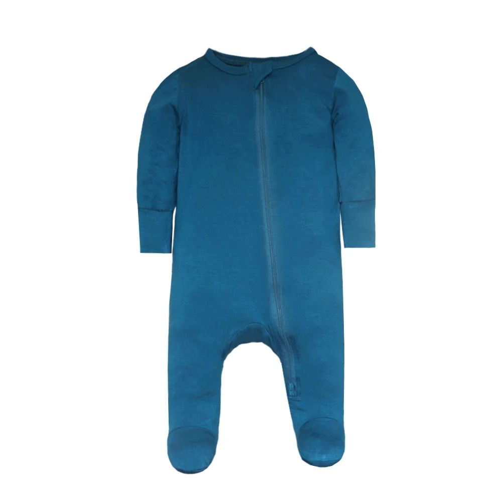 1 Piece New Fashion Baby Rompers Bamboo Fiber Baby Boy Girl Clothes Long Sleeve Footed Newborn Baby Clothes Infant Jumpsuit Zipper