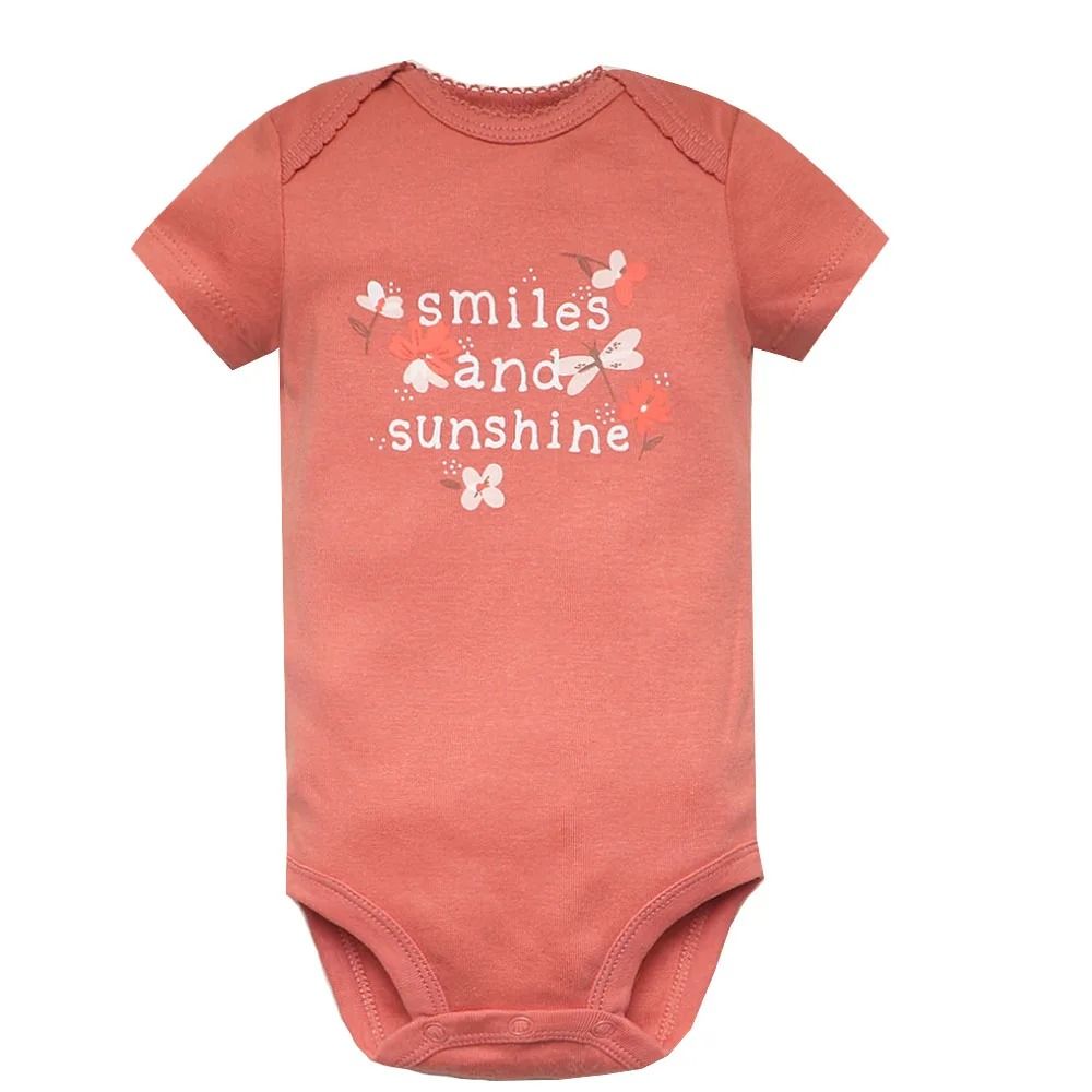 5 PCS/Set Fashion Baby Clothes Set Cotton Soft Short Sleeve Summer Girls Bodysuit Newborn Toddler Body Bebe Jumpsuit Clothing