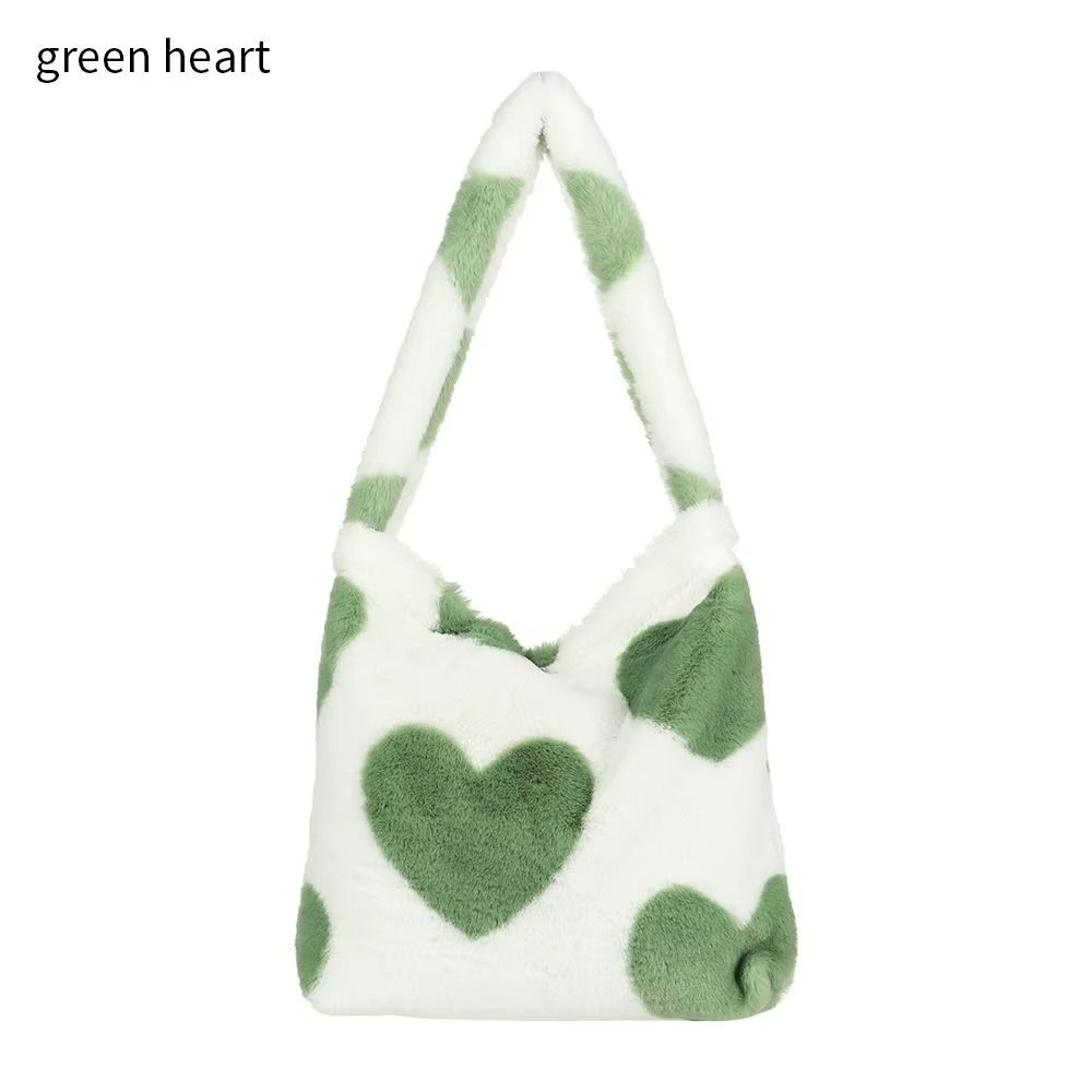 Fashion Plush Tote Shopping Bag Top-handle Bag Female Handbag Women Girls Fluffy Shoulder Bag