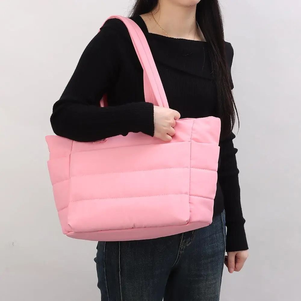 Women's Plush Underarm Bag Winter Lamb Faux Fur Shoulder Bag Solid Color Soft Fluffy Shopper Bags Large Capacity Casual Tote Bag
