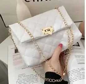New Fashion Ladies Bags Fashion Chain Crossbody Small Square Bag Handbags Single Shoulder Fresh and Elegant Crossbody Women Ladies Girls Handbag