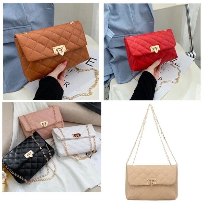 New Fashion Ladies Bags Fashion Chain Crossbody Small Square Bag Handbags Single Shoulder Fresh and Elegant Crossbody Women Ladies Girls Handbag