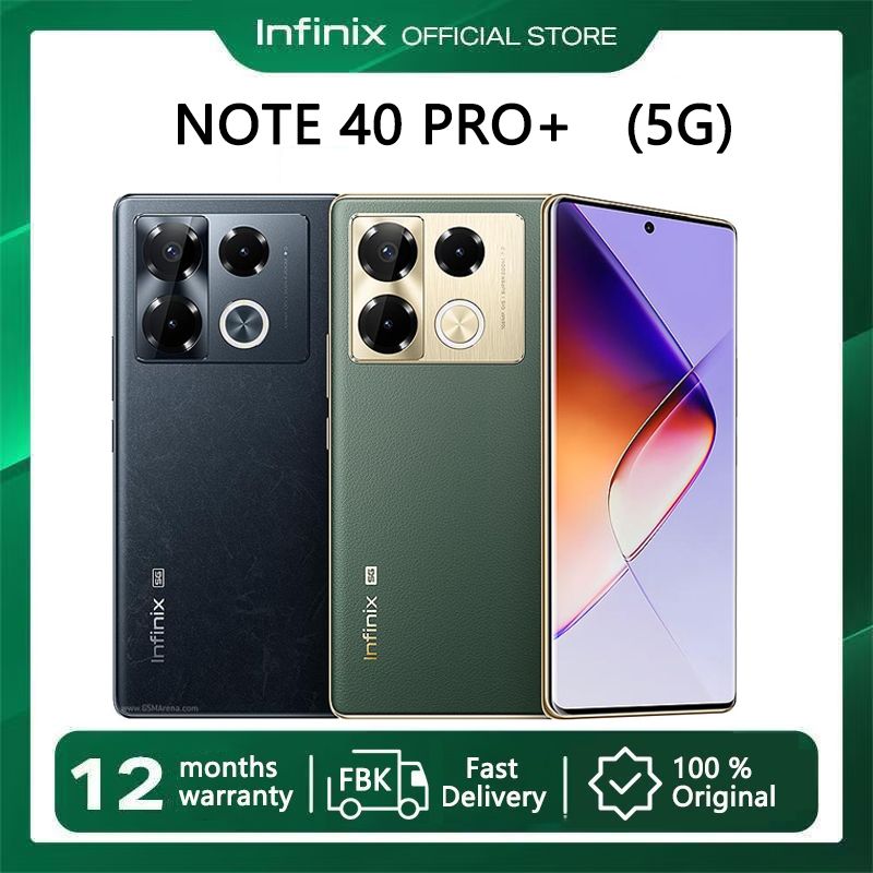 Infinix  Note 40 PRO+ 5G Network 256GB+12GB RAM  6.78" Screen Dual SIM Phone 5000mAh Battery 100W Charging 108MP Camera  Android 14 Smart Phones