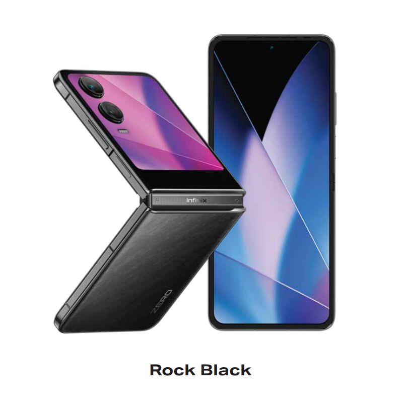Infinix Zero Flip 5G network Dual SIM Card 16(8+8)GB RAM +512GB ROM 6.9 inches 120Hz Folding screen 4720mAh battery 50 MP  camera 70W  charging supports NFC  Smart Phones