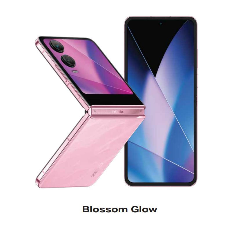 Infinix Zero Flip 5G network Dual SIM Card 16(8+8)GB RAM +512GB ROM 6.9 inches 120Hz Folding screen 4720mAh battery 50 MP  camera 70W  charging supports NFC  Smart Phones