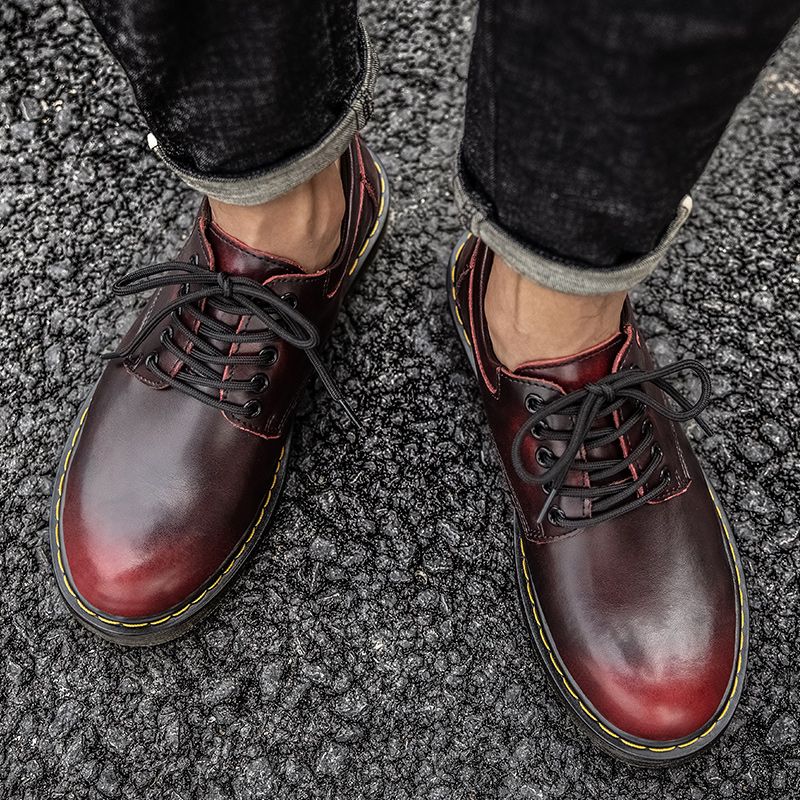 SocNoDn Men's Fashion Luxury Casual Genuine Leather Socks Boots Men Dr Martens Hiking Shoes Boots