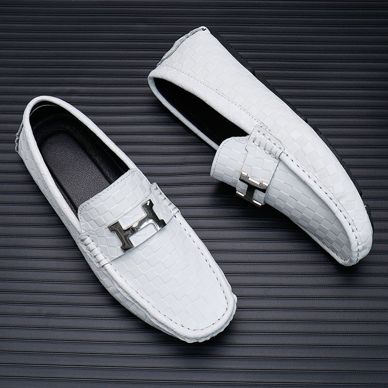 SocNoDn Men Fashion Designer Luxury  Formal Casual Genuine Leather Wedding Office Shoes Loafers Soft