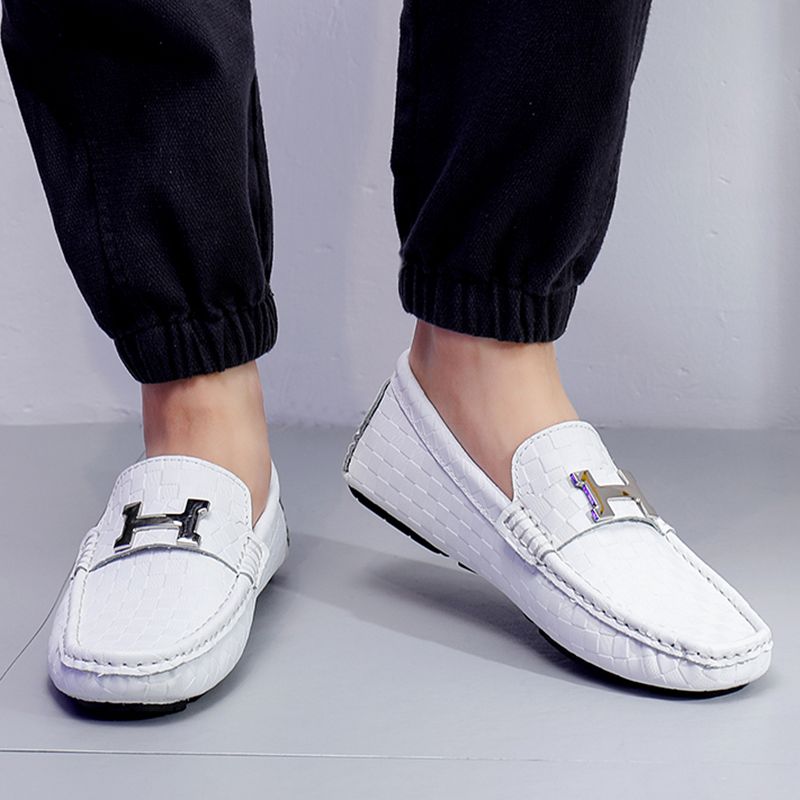 SocNoDn Men Fashion Designer Luxury  Formal Casual Genuine Leather Wedding Office Shoes Loafers Soft