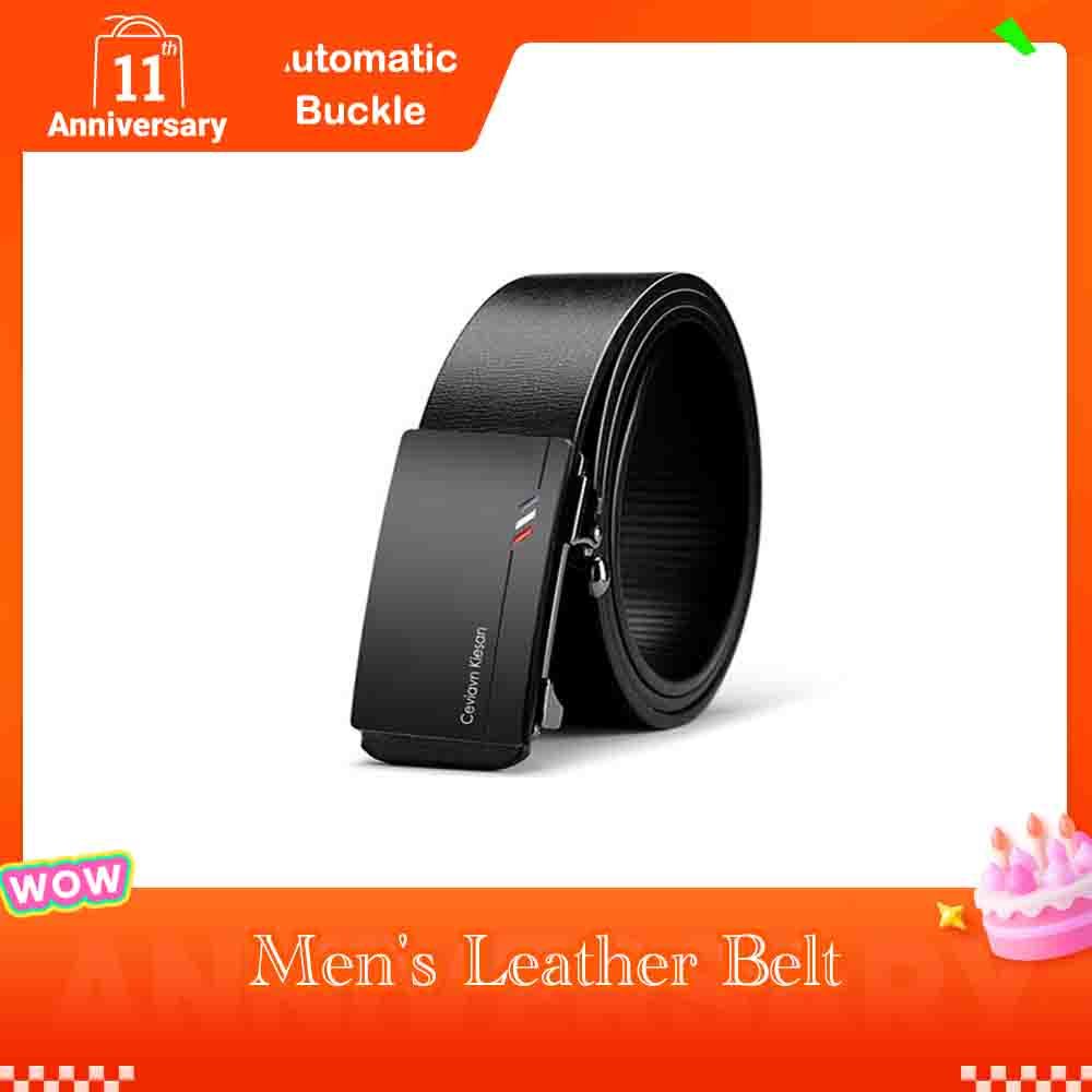 Men's belt automatic buckle business men's belt youth personality belt genuine leather top layer cowhide very good quality classic fashion male belt