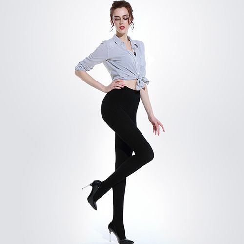 1-PC Women's warm tight pants seamless spring and autumn pantyhose elastic slim fitting stockings paired with professional skirts office women Candy socks Coral velvet