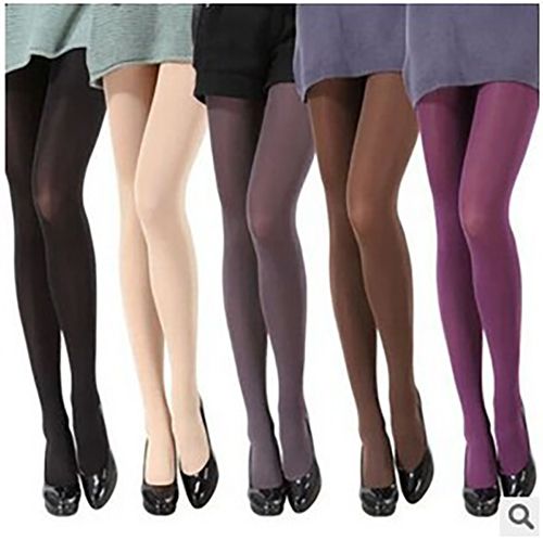 1-PC Women's warm tight pants seamless spring and autumn pantyhose elastic slim fitting stockings paired with professional skirts office women Candy socks Coral velvet