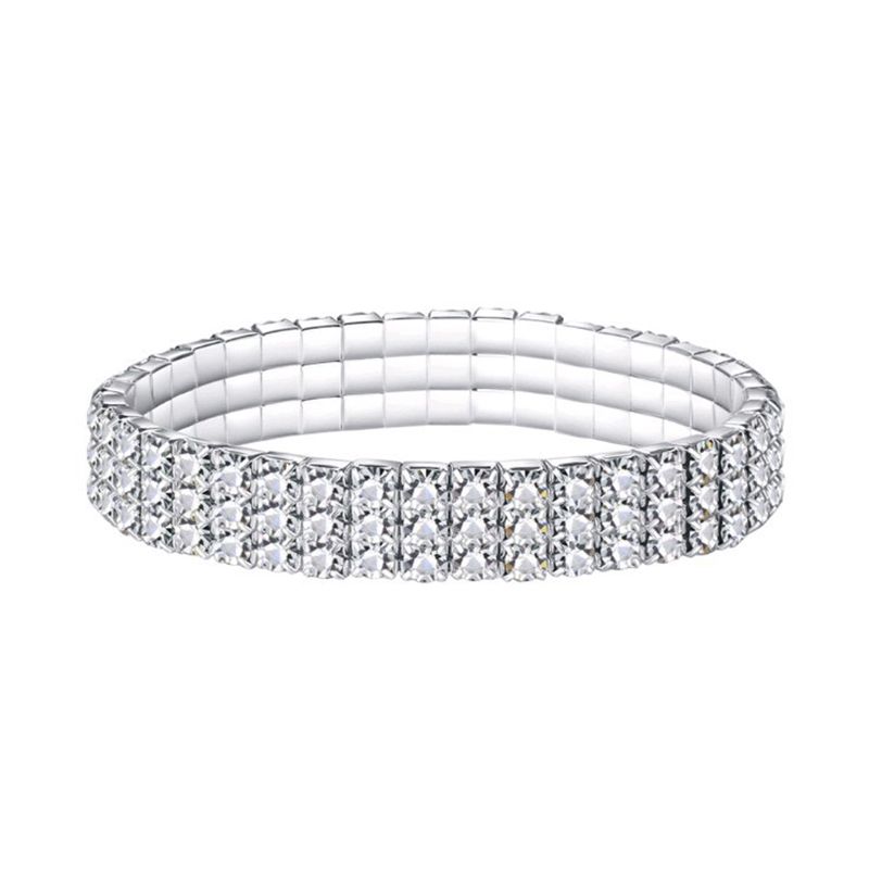 Anklet Anklet Three-drained rhinestone elastic anklet anklet fashion crystal rhinestone anklet anklet jewelry