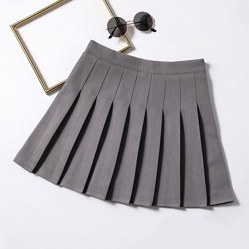 Pleated skirt New high-waisted multi-color A-line skirt preppy student young girl autumn/winter plaid skirt