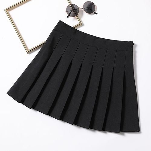 Pleated skirt New high-waisted multi-color A-line skirt preppy student young girl autumn/winter plaid skirt