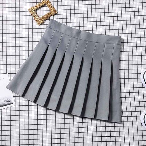 Pleated skirt New high-waisted multi-color A-line skirt preppy student young girl autumn/winter plaid skirt