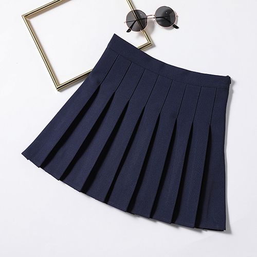 Pleated skirt New high-waisted multi-color A-line skirt preppy student young girl autumn/winter plaid skirt