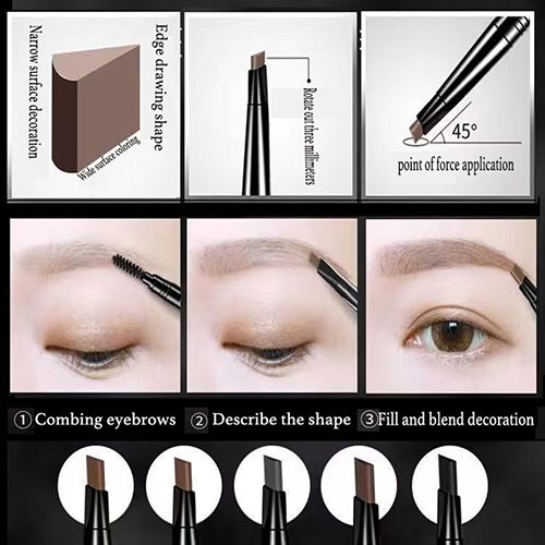 5-piece pack with 5 colors Microblading eyebrow pencil waterproof liquid eyebrow pencil long-lasting makeup eyebrow pencil eye makeup view 5