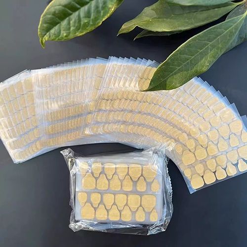 10 sheets/240pcs ultra-thin super invisible double-sided adhesive jelly glue nail stickers false nails with strong viscosity, durable and removable for nail wearing