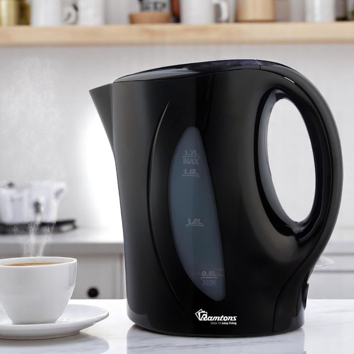 Ramtons CORDED ELECTRIC KETTLE 1.7 LITRES BLACK- RM/594