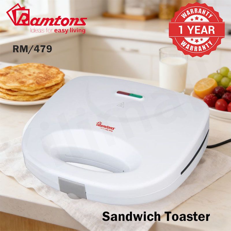 Ramtons RM/479 - 2 Slice Sandwich Toaster