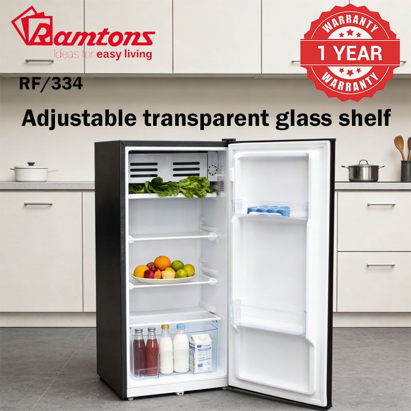 Ramtons - RF/334 1 Door Fridge Energy Saving -85 Litres - White Similar products from Ramtons Transparent shelves 85 liters Refrigerators  Home Improvement.