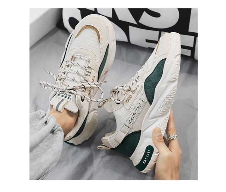 Good quality Sneaker Men's Shoes Breathable New Fashionable Casual Men's Shoes Running Non-slip Trendy Shoes for Torre Height