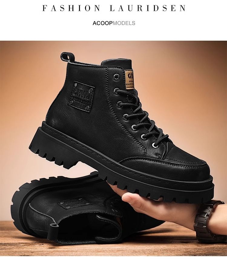 Men boots PU shoes men shoes