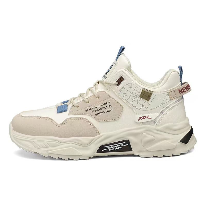 Men boots high-top casual sneakers height-raised design basketball and sport  shoes