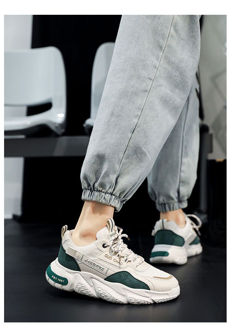 Good quality Sneaker Men's Shoes Breathable New Fashionable Casual Men's Shoes Running Non-slip Trendy Shoes for Torre Height