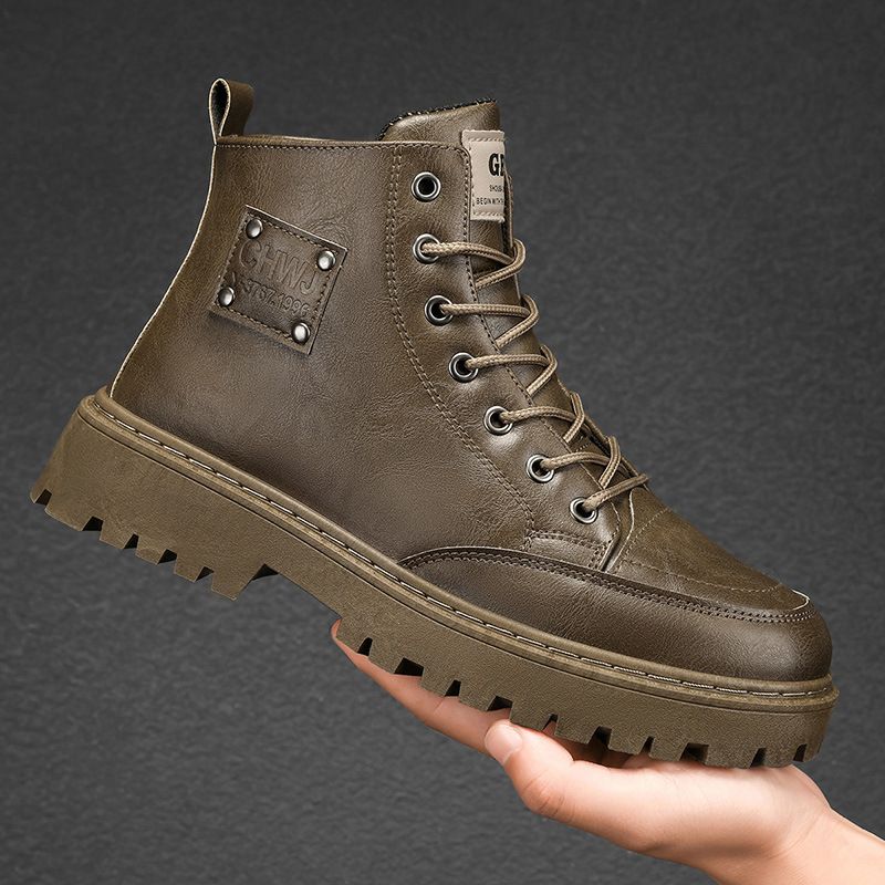 Men boots PU shoes men shoes