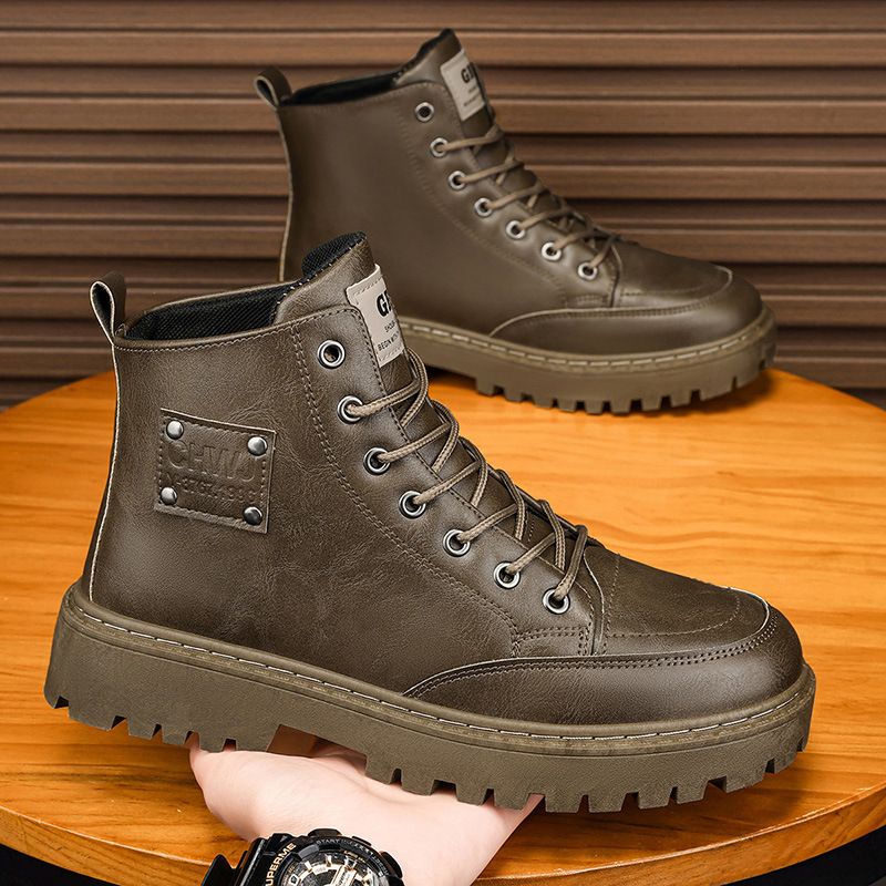 Men boots PU shoes men shoes