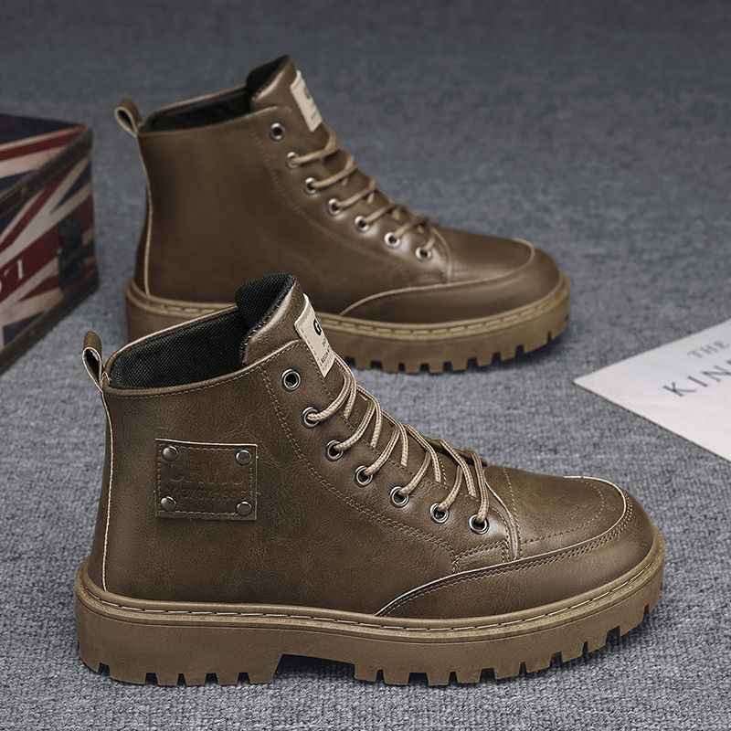 Men boots PU shoes men shoes