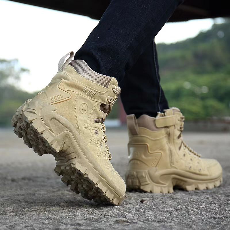 Men's boots travel sports outdoor single Boots Men's shoes high top training Boots Men's outdoor boots.