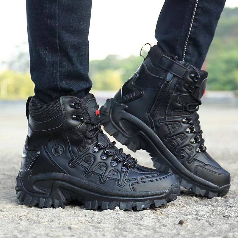 Men's boots travel sports outdoor single Boots Men's shoes high top training Boots Men's outdoor boots.