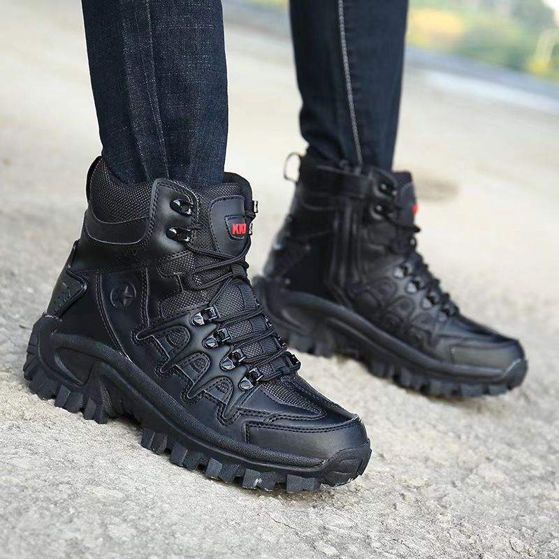 Men's boots travel sports outdoor single Boots Men's shoes high top training Boots Men's outdoor boots.