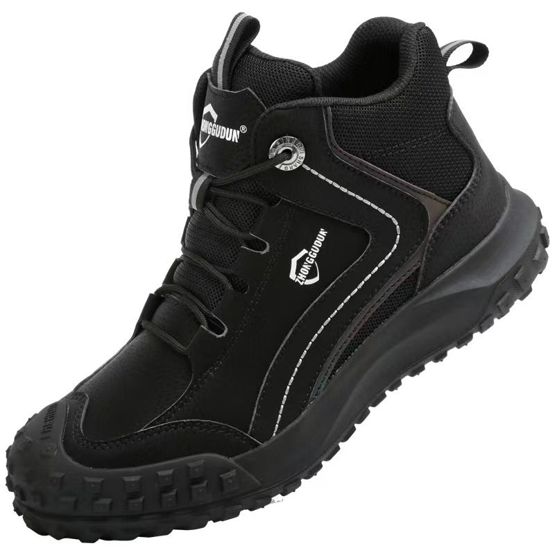 Labor protection shoes, anti smashing and anti piercing tire soles, anti slip and breathable, lightweight and safe shoes, plus size safety shoes, workwear shoes.