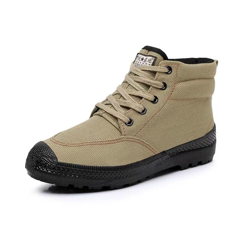 Field base single shoes, outdoor labor protection work shoes, high-top shoes, wear-resistant anti-slip work shoes, rubber-soled shoes, and sports shoes.