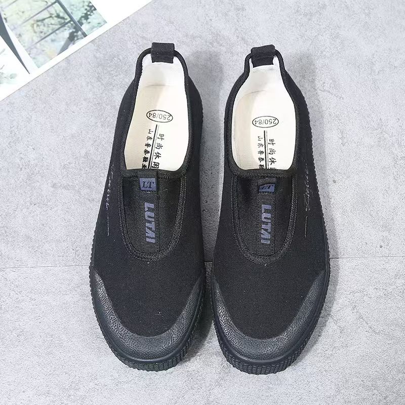 Men's shoes, dad shoes, men's work shoes, canvas shoes, anti-slip labor shoes, wear-resistant liberation shoes, slip-on single shoes.